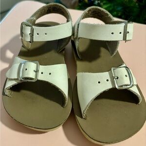 Toddler 8 sun sandals white